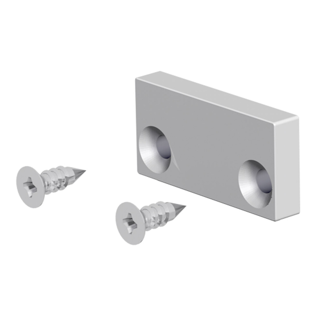 EVN Lichttechnik Plaque de finition en aluminium avec vis APXSEAPF