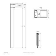 EVN Lichttechnik Solar-LED-Wegeleuchte 3000K anthr. BWM WLS541502-4