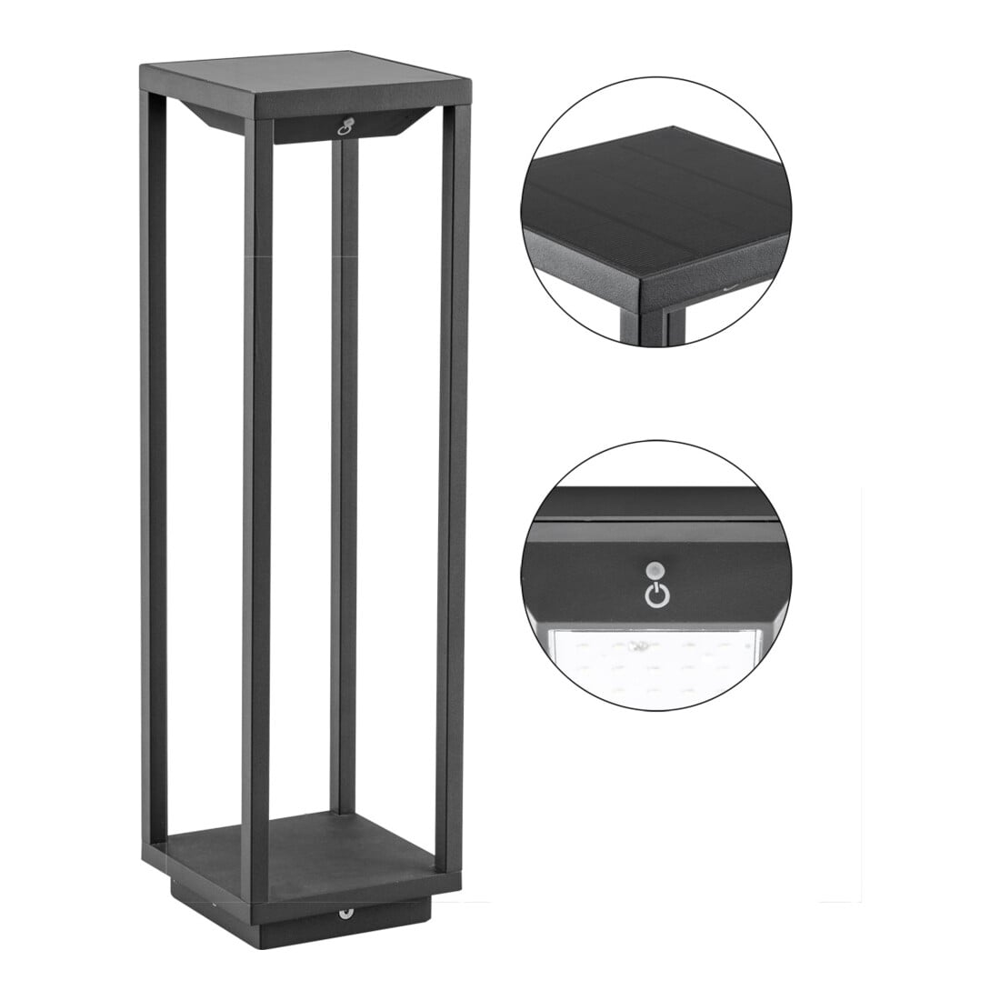 EVN Lichttechnik Solar-LED-Wegeleuchte 3000K anthrazit WLS50451502