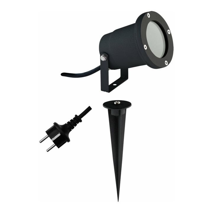 EVN Lichttechnik Spot en aluminium avec piquet de terre IP54 230V GU10 545239