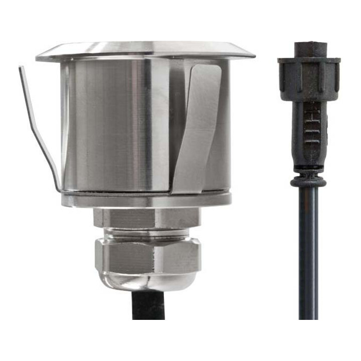EVN Lichttechnik Spot encastrable LED 12VDC 1W blanc chaud IP67 101002