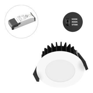 EVN Lichttechnik Spot LED 230V dimmable IP54 3000-5700K blanc L54N100125