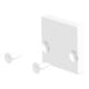 EVN Plaque de finition en aluminium Alu-Profil-Endplatte APFWEAP avec vis