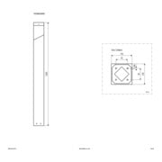 EVN Pollerleuchte WSL441015 IP44 Aluminium