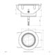 EVN Power-LED-Einbauleuchte 350mA 3W warmweiß P68 132
