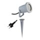 EVN Spot alu 230 V GU10 IP54 avec piquet de terre