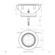 EVN Spot LED encastrable Power 350mA 3W blanc chaud P68 132