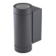 EVN Wandanbauleuchte 2flg. anth IP54 GU10 220-240V 637216N