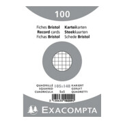 Exacompta Karteikarte 10209E DIN A6 kariert weiß 100 St./Pack.