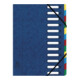 Exacompta Ordnungsmappe Harmonika 55122E DIN A4 12Fächer blau-1