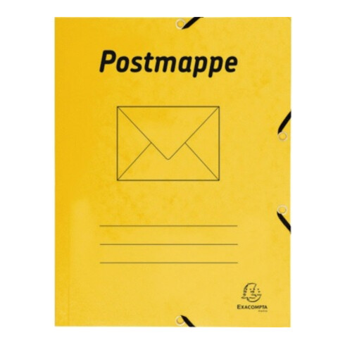 Exacompta Postmappe 55549B DIN A4 Karton gelb