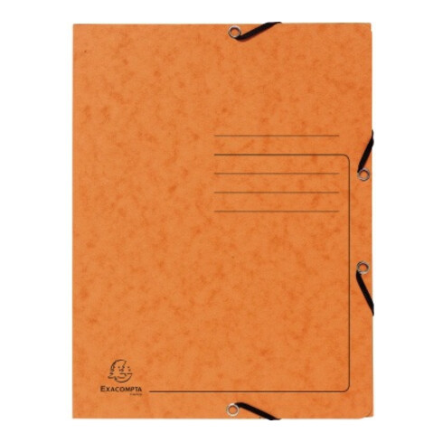 Exacompta Sammelmappe 55404E DIN A4 3Kl Karton orange