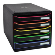 Exacompta Schubladenbox BIG-BOX PLUS 309914D 5Schübe farbig