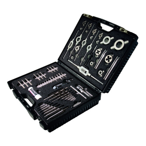 Exact Gewindeschneidwerkzeug- Set HSS 61-teilig M3-M12