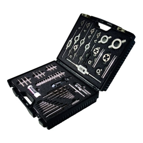 Exact Gewindeschneidwerkzeug- Set HSS 61-teilig M3-M12