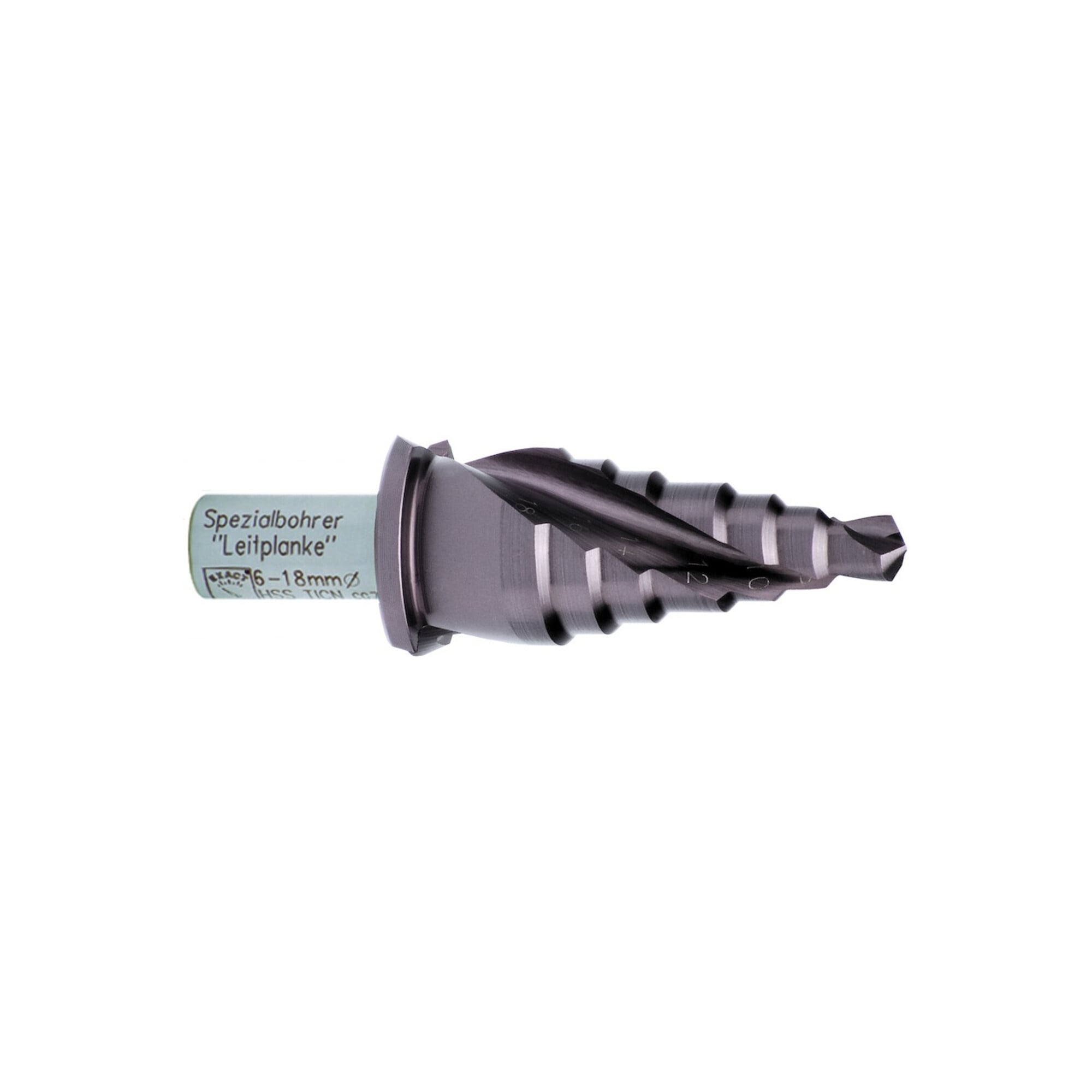 Exact Stufenbohrer für Leitplanken HSS TiCN 6-18mm