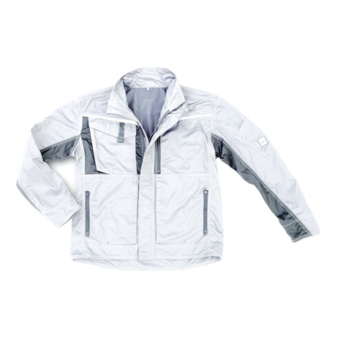 Excess Arbeitsjacke Champ, Gr. L, weiß/grau