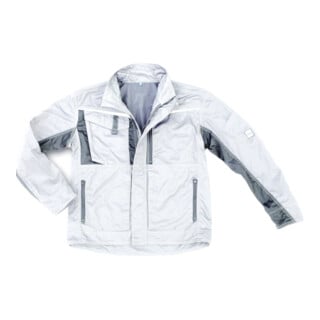 Excess Arbeitsjacke Champ, Gr. M, weiß/grau
