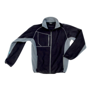 Excess Fleecejacke Champ, Gr. M, schwarz/grau