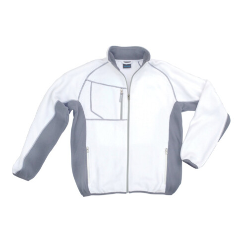 Excess Fleecejacke Champ, Gr. M, weiß/grau