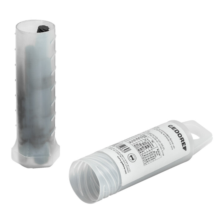 Extracteur à vis Gedore, 5 pièces, M3-M18, en acier au chrome vanadium 35 HRC