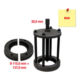Extracteur de palier de roulement à bille pour MAN, 12 pcs KS Tools