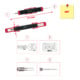 Extracteur universel de cosses pour connecteur plat et cosses Faston 1,6mm