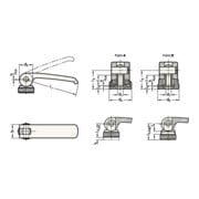 Exzenterspanner GN 927 d2 M 8mm l1 82mm l2 60mm Außengewinde,o.Stellmutter-5