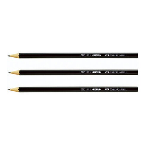 Faber-Castell Bleistift 111100 Sechseckform HB schwarz