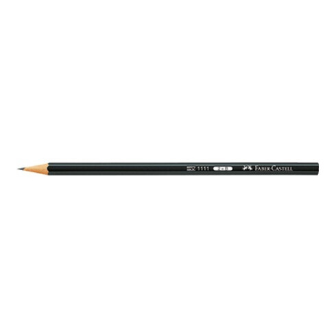 Faber-Castell Bleistift 111102 Sechseckform 2B schwarz