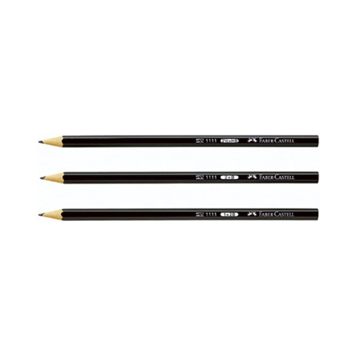 Faber-Castell Bleistift 111102 Sechseckform 2B schwarz
