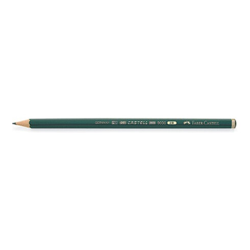 Faber-Castell Bleistift CASTELL 9000 119002 2B dunkelgrün