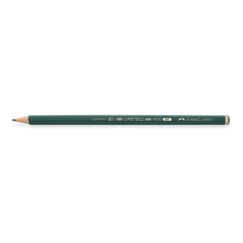 Faber-Castell Bleistift CASTELL 9000 119014 4H dunkelgrün