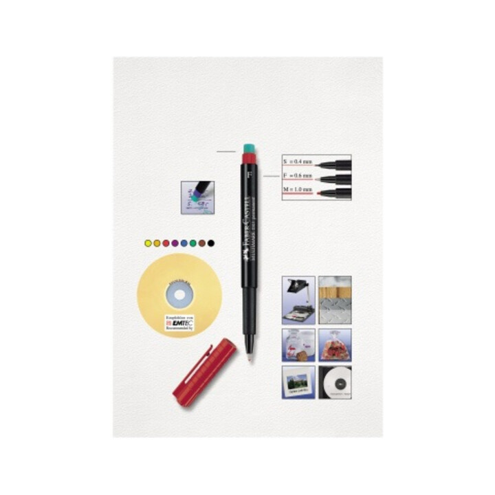 Faber Castell CD DVD-Marker MULTIMARK 152304 0,4mm 4 St./Pack.