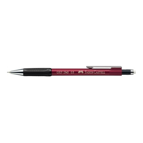Faber-Castell Druckbleistift GRIP 134521 0,5mm B metallic/rot