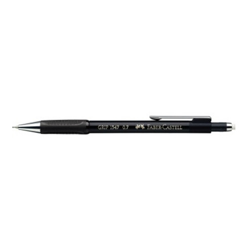 Faber-Castell Druckbleistift GRIP 134799 0,7mm B metallic-schwarz