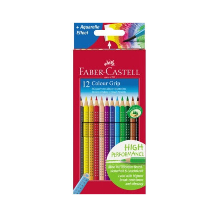 Faber-Castell Farbstift Colour GRIP 112412 farbig 12 St./Pack.