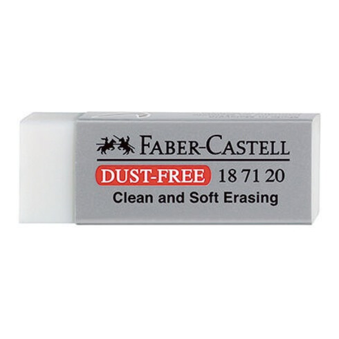 Faber-Castell Radierer DUST-FREE 187120 22x12x62mm weiß