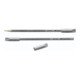 Faber-Castell Radierer Eraser CAP GRIP 2001 grau/weiß 2 St./Pack.