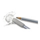 Faber-Castell Radierer Eraser CAP GRIP 2001 grau/weiß 2 St./Pack.