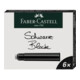 Faber-Castell Tintenpatronen 185507 Standard schwarz 6 St./Pack