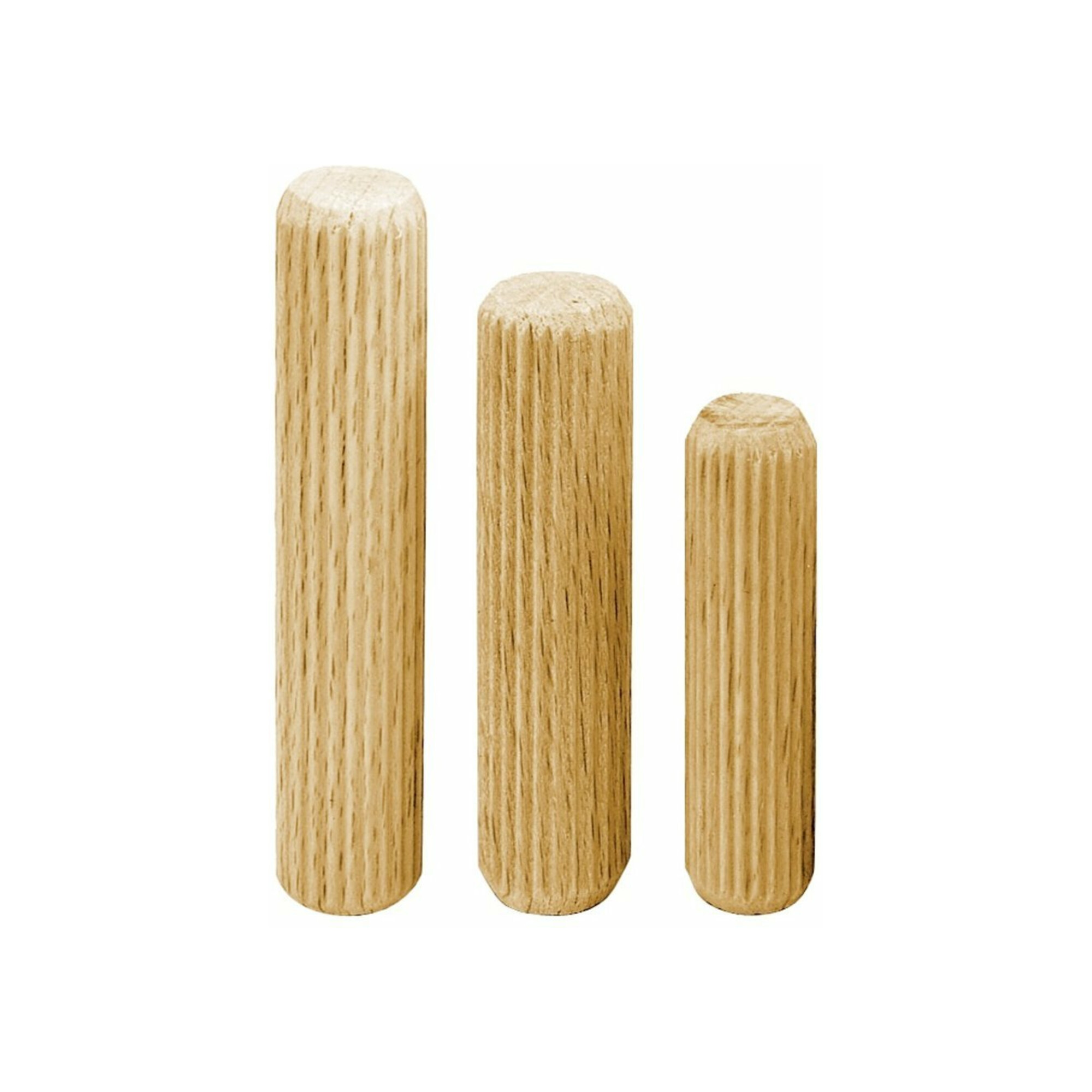 facett Langholzdübel, Buche geriffelt, 6 x 30 mm