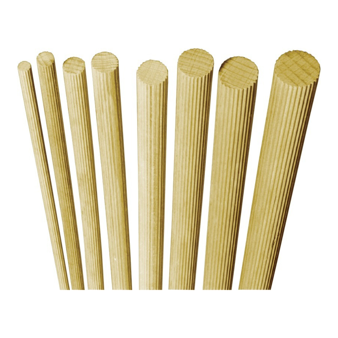 facett Tige cannelée en hêtre Longueur 1,00 m Ø 18 mm