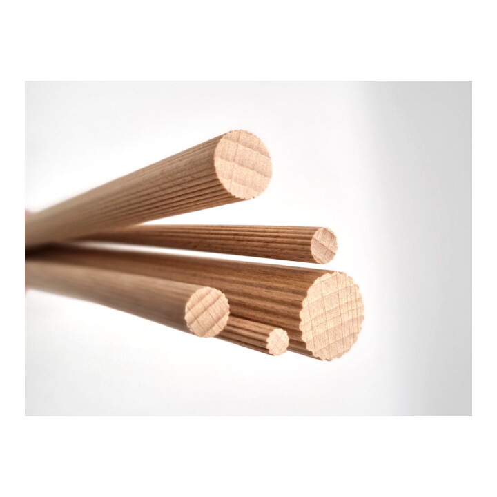 facett Tourillons longs 6 x 30 mm hêtre rainuré