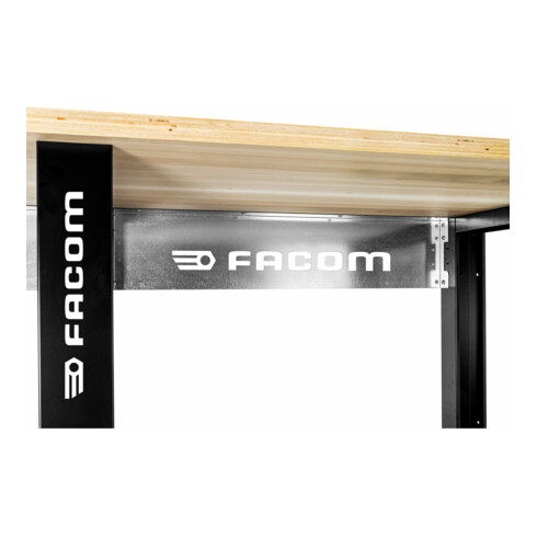 Facom 2m Werkbank mit Holzarbeitsplatte