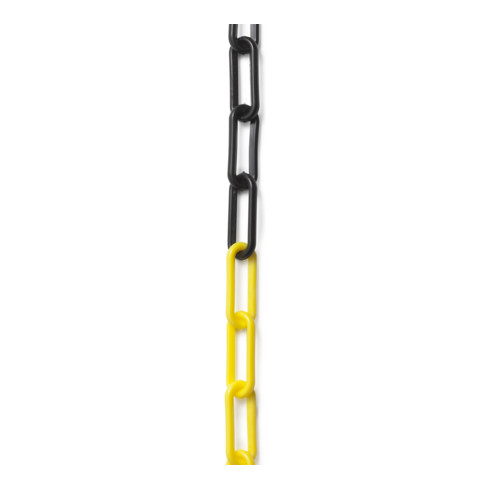 Facom Absperrkette schwarz/gelb 25 m lang