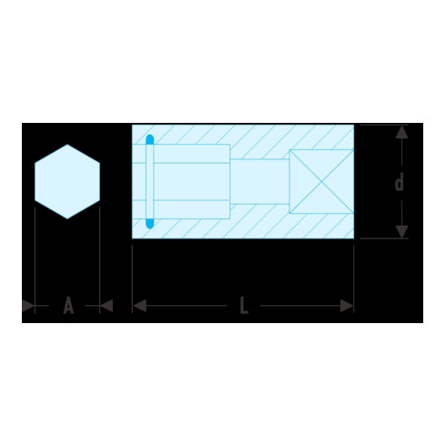 Facom Adaptateur pour embouts 1/4" vers 1/4"