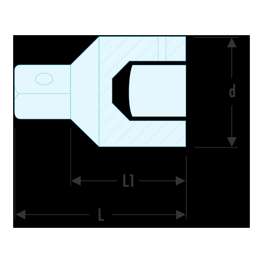 Facom Adapter 1" naar 3/4