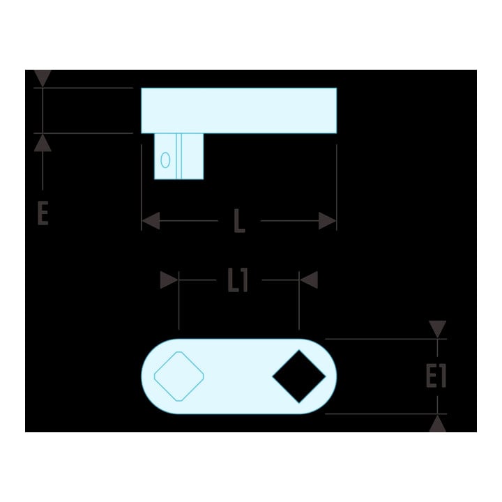Facom Adapter, Umlenkstück 1/2" auf 1/2