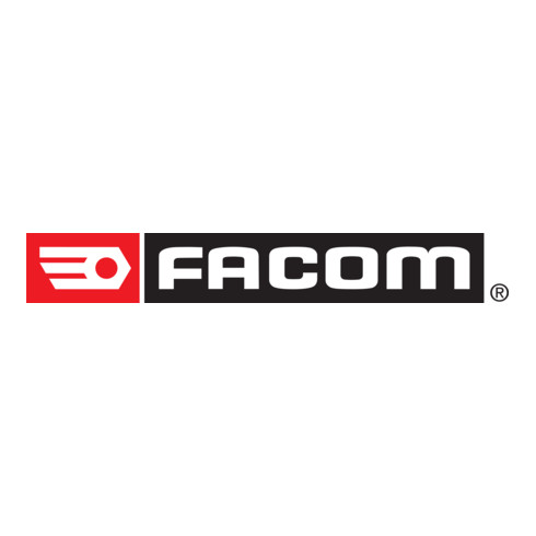 Facom assortiment 1/2 inch - aandrijfelementen, zeskant dopsleutels, omkeerbare ratel Detectie-doos, 21-delig